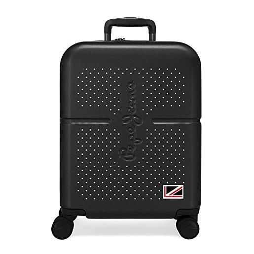Pepe Jeans laila valigia da cabina, 40 x 55 x 20 cm, nero, 40x55x20 cms, valigia da cabina