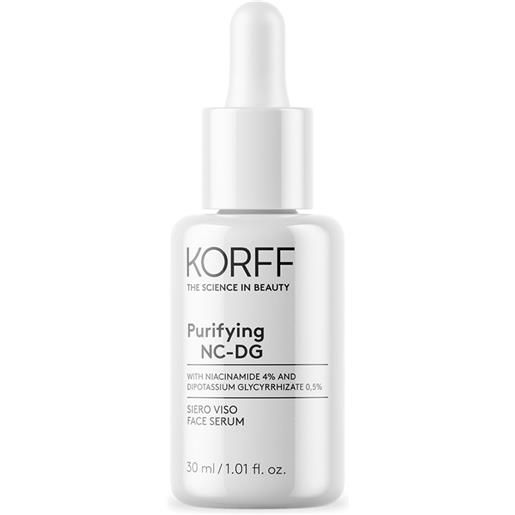 Korff purifying nc-dg siero viso trattamento anti imperfezioni, 30ml