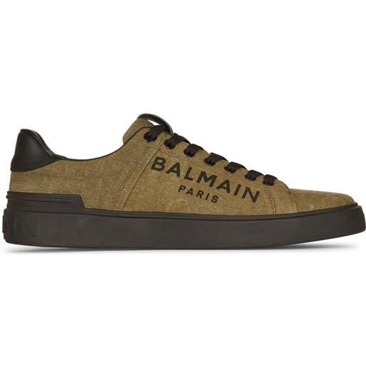 Balmain sneakers b-court con stampa - verde