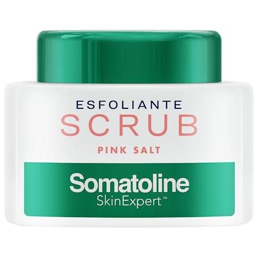 Somatoline SkinExpert, scrub pink salt, trattamento corpo esfoliante rivitalizzante, con sale integrale 350gr