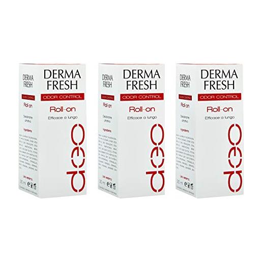 Dermafresh promo pack - 3x deodorante Dermafresh odor control roll-on da 30ml + omaggio a sorpresa
