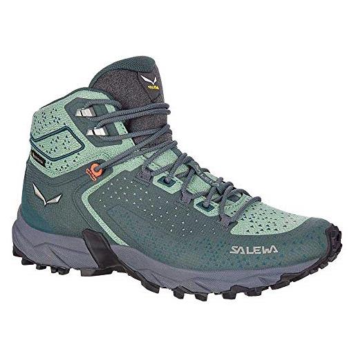 SALEWA ws alpenrose 2 mid gore-tex, scarponi da trekking e da escursionismo donna, atlantic deep/feld green, 42 eu