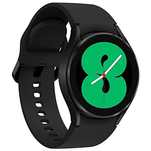 Samsung galaxy watch4 40mm orologio smartwatch, monitoraggio salute, fitness tracker, batteria lunga durata, bluetooth, nero, 2021