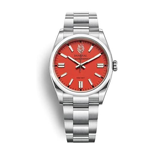 DONOVAL orologio automatic perpetual - 41 mm, acciaio inossidabile, automatico, quadrante colorato (lobster)