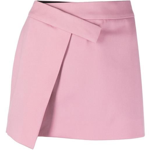The Attico minigonna con dettaglio drappeggiato - rosa