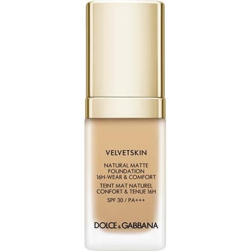 Dolce & Gabbana velvetskin natural matte foundation 16h-wear & comfort spf 30 / pa+++ 340 - desert