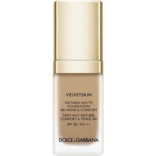 Dolce & Gabbana velvetskin natural matte foundation 16h-wear & comfort spf 30 / pa+++ 370 - bisque