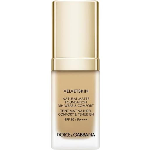 Dolce & Gabbana velvetskin natural matte foundation 16h-wear & comfort spf 30 / pa+++ 225 - ecru