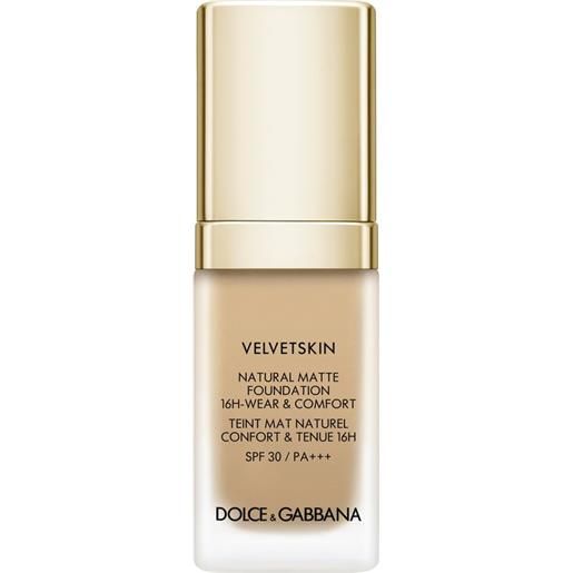 Dolce & Gabbana velvetskin natural matte foundation 16h-wear & comfort spf 30 / pa+++ 240 - linen