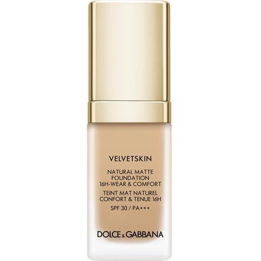 Dolce & Gabbana velvetskin natural matte foundation 16h-wear & comfort spf 30 / pa+++ 330 - almond