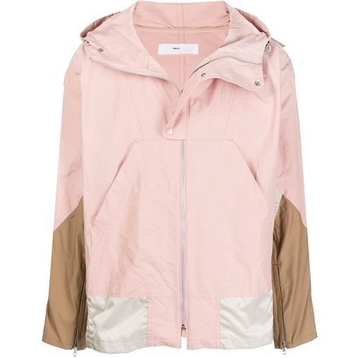 Toga giacca leggera con inserti a contrasto - rosa