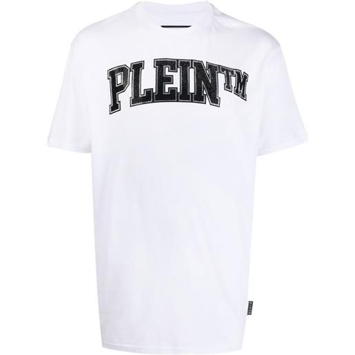 Philipp Plein t-shirt stones con decorazione - bianco