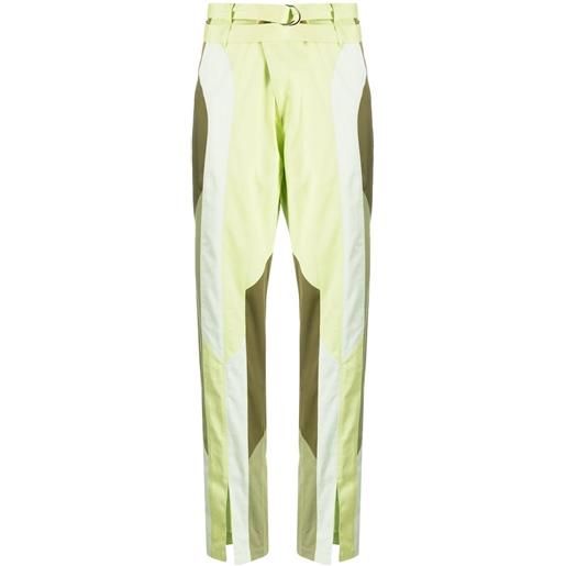 Kiko Kostadinov pantaloni daintree dritti - verde