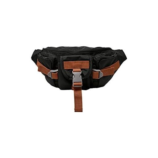 Urban Classics hiking recycled ripstop shoulder bag, custodia. Unisex-adulto, nero, taglia unica