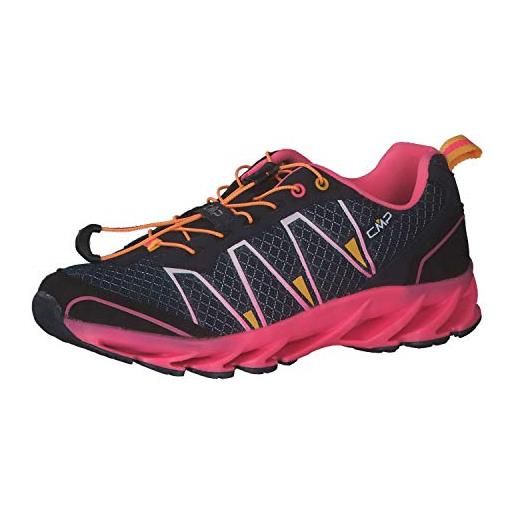 CMP kids altak trail shoe 2.0, scarpe sportive da bambini unisex - bambini e ragazzi, petrol-flash orange, 35 eu