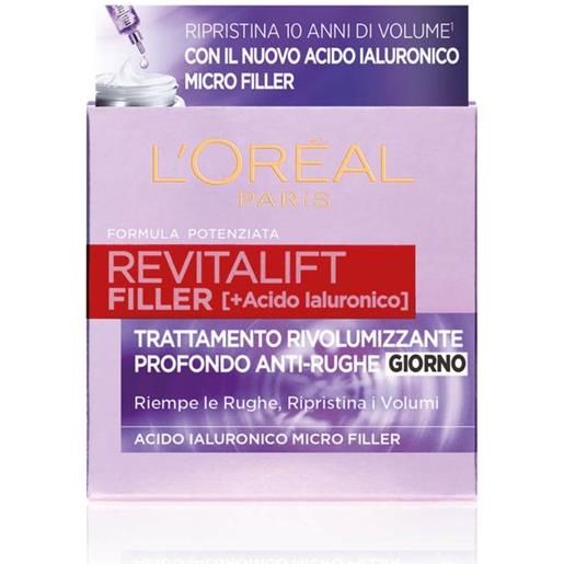 L'OREAL ITALIA SpA DIV. CPD "revitalift filler [+ hyaluronic acid] crema viso giorno antirughe rivolumizzante l'oreal 50ml"