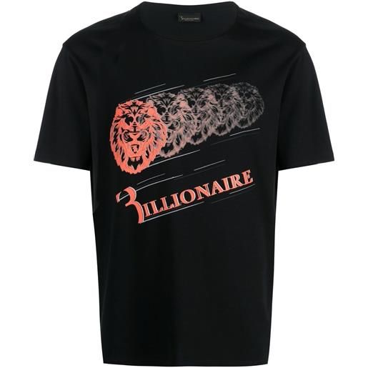Billionaire t-shirt con stampa - nero