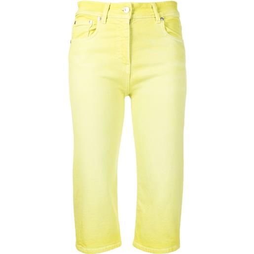 MSGM pantaloni crop - giallo