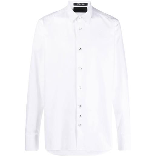 Philipp Plein camicia con maniche lunghe - bianco