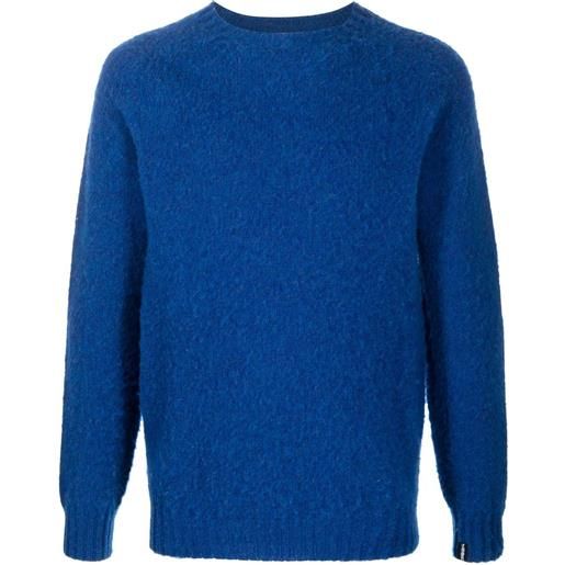 Mackintosh maglione hutchins girocollo - blu
