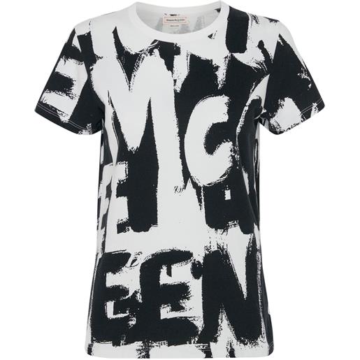 Alexander McQueen t-shirt con stampa grafica - bianco