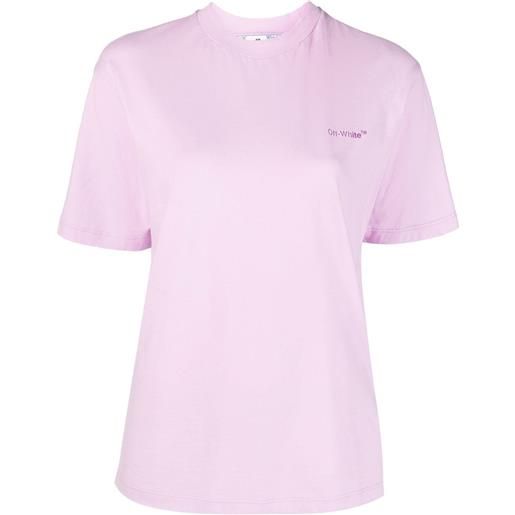 Off-White t-shirt con stampa - rosa