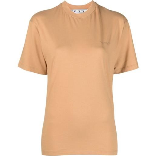 Off-White t-shirt con stampa - arancione