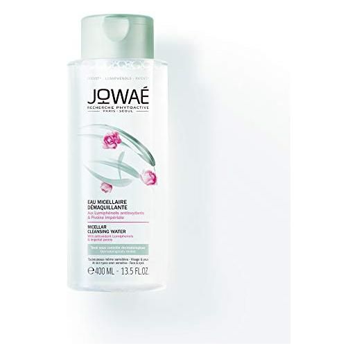 JOWAE jowaé acqua micellare struccante viso e occhi con peonia imperiale, per tutti i tipi di pelle, anche sensibile, formato da 400ml
