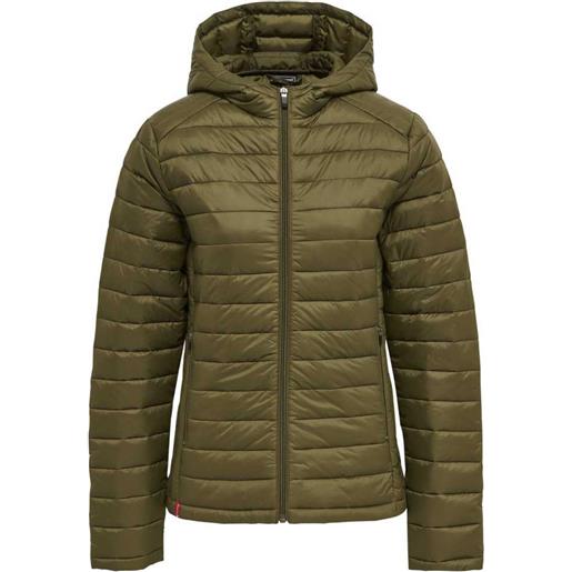 Hummel red quilted coat verde xs donna