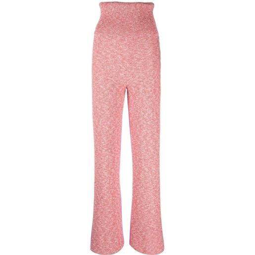 Off-White pantaloni diag-stripe - rosa