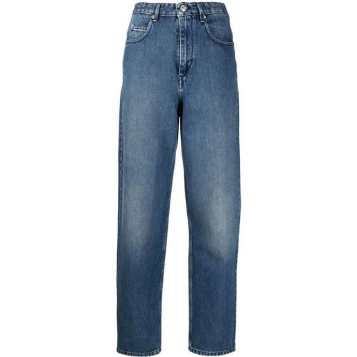 MARANT ÉTOILE jeans dritti a vita alta - blu