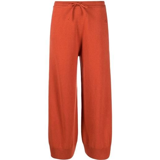 Stella McCartney pantaloni con coulisse - arancione