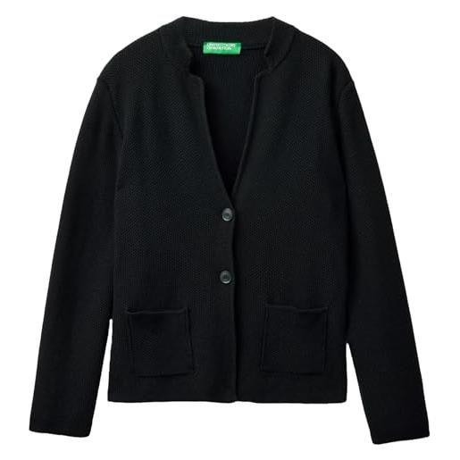 United Colors of Benetton giacca m/l 1235d6934, nero 700, s donna
