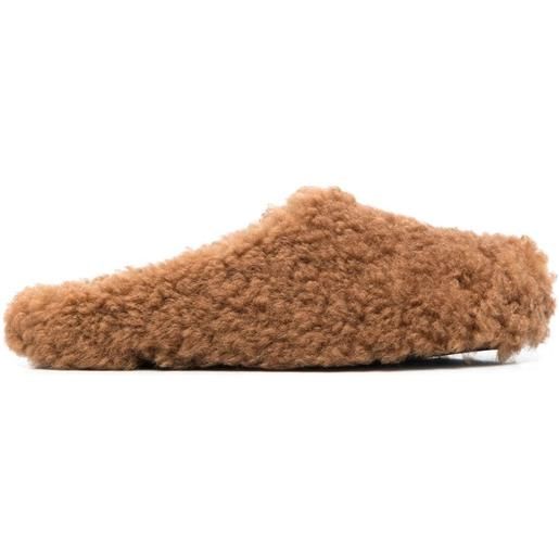 Marni slippers fussbet sabot - marrone
