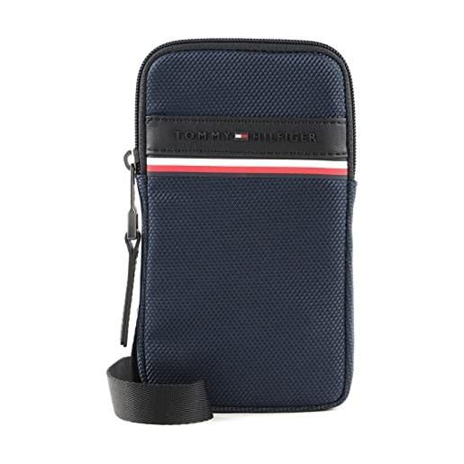 Tommy Hilfiger hilfiger flag 1985 phone bag am0am09373, altro slg uomo, blu (desert sky), os