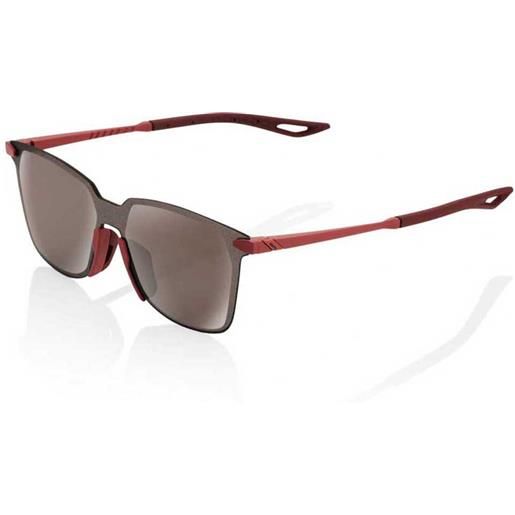 100percent legere square sunglasses marrone hiper silver mirror/cat3