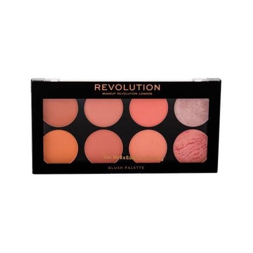 Makeup Revolution London blush palette paletta 8 blush 12.8 g tonalità hot spice