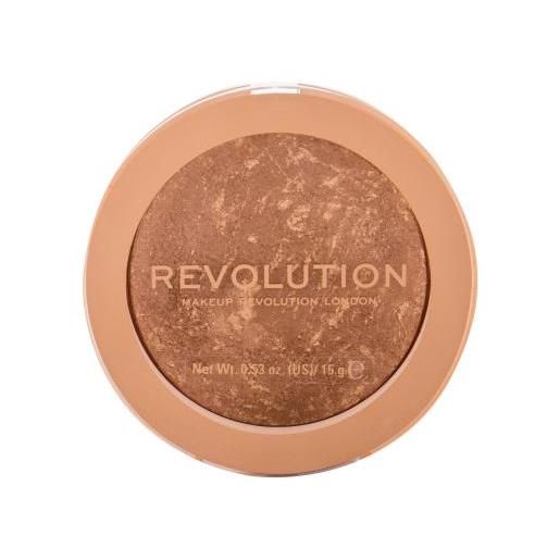 Makeup Revolution London re-loaded bronzer per un effetto abbronzante per contouring 15 g tonalità long weekend