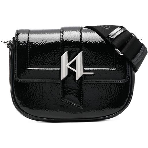 Karl Lagerfeld borsa a tracolla k/saddle - nero