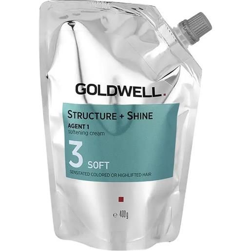 GOLDWELL structure+ shine agent 1 softening cream 3 400gr