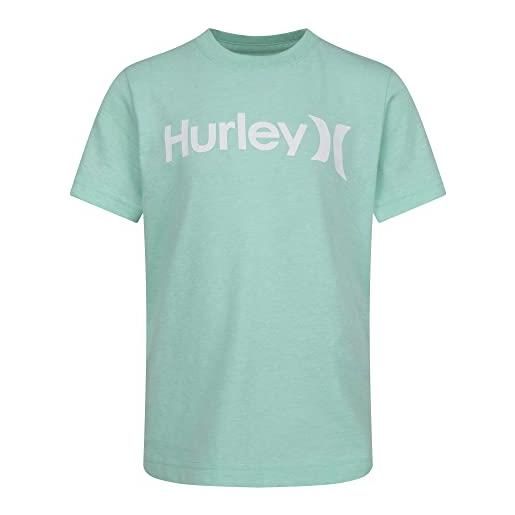 Hurley maglietta grafica unica, carbone mélange con multi, 4 años bambini e ragazzi