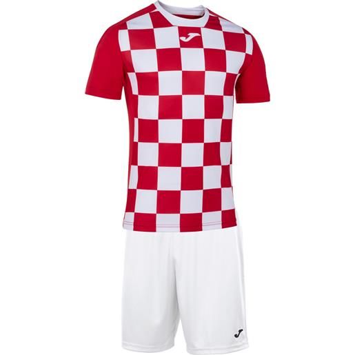 JOMA kit flag ii completo calcio adulto rosso/bianco