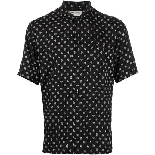 Saint Laurent camicia con stampa - nero