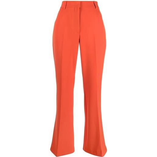 Stella McCartney pantaloni svasati a vita alta - arancione