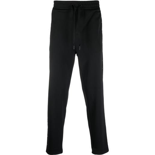 Moncler pantaloni sportivi con borchie - nero