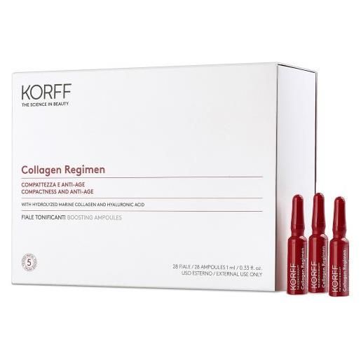 KORFF Srl korff collagen age filler fiale tonificanti 28 giorni - trattamento antirughe effetto filler - 28 fiale