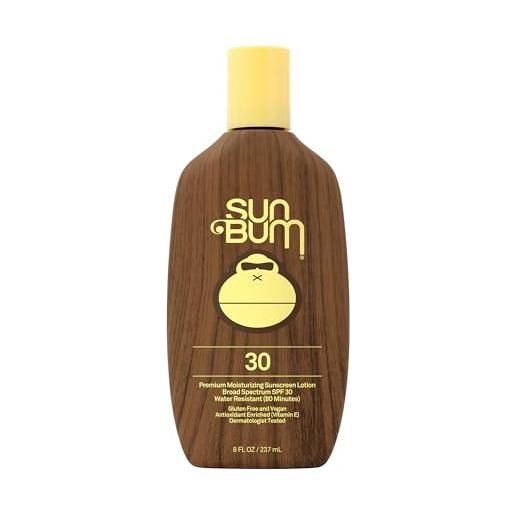 Sun Bum sole bum spf 30 lozione solare resistente all' acqua. Ampio spettro uva/uvb. Paraben free/paba, olio/senza glutine/100% vegan ipoallergenico