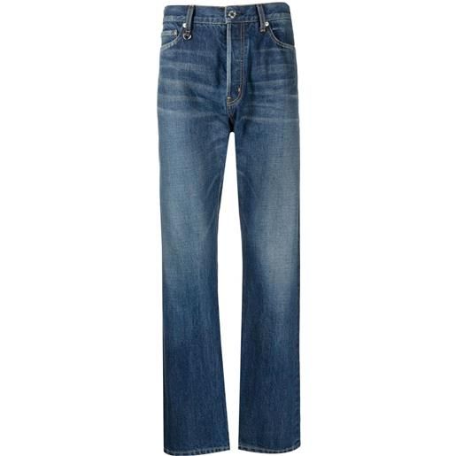 Undercover jeans dritti con vita media - blu