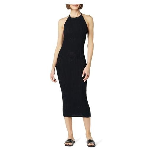 The Drop abito longuette all'uncinetto jayla, senza maniche da donna, nero, xs