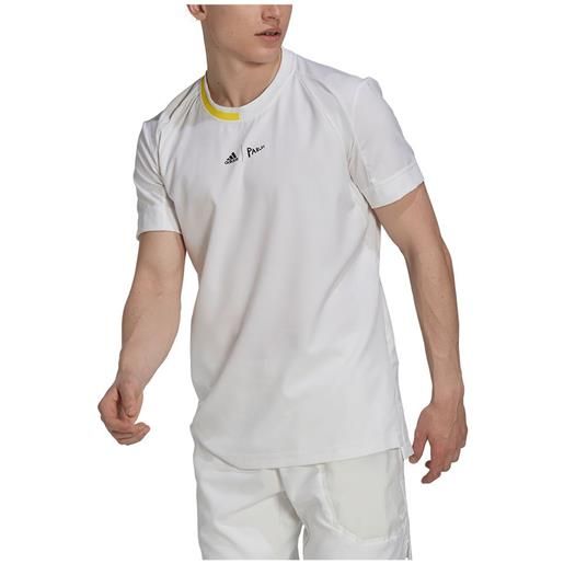 Adidas london stretch woven short sleeve t-shirt bianco s uomo